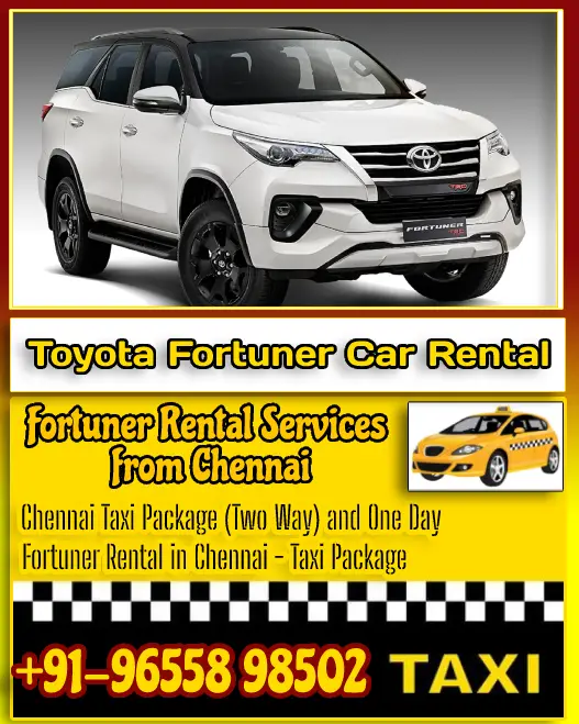 Toyota Fortuner Car Rental in Chennai