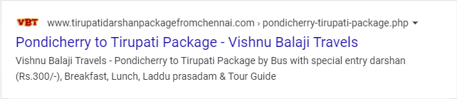 Pondicherry to Tirupati Darshan