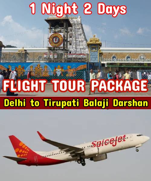 Delhi to Tirupati Package by Flight 1 Night 2 Days 