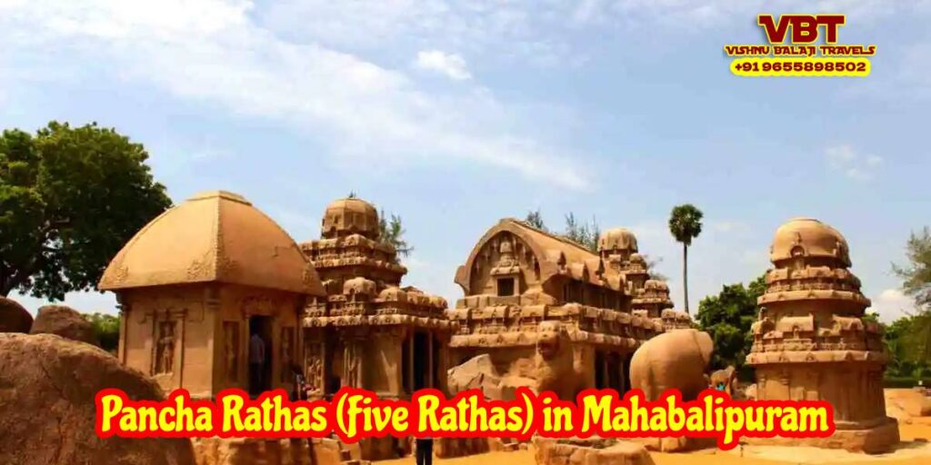 Pancha Rathas (Five Rathas) in Mahabalipuram with Vishnu Balaji Travels